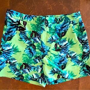Banana Republic Floral Shorts 
Color blue, black and green
Size 8 
Never worn